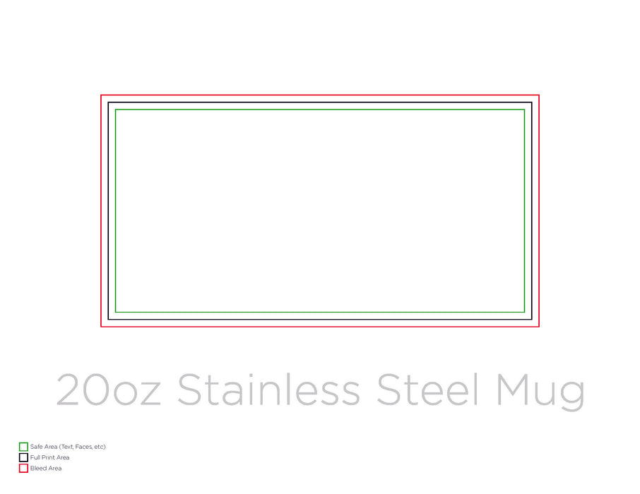 20oz/600ml Stainless Steel Mug (Qty 5)